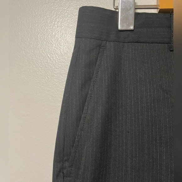 Max Black Striped Dress Pants, Size 32 - Picture 3 of 8